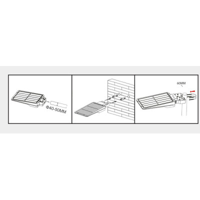 LAMPADAIRE SOLAIRE LED 6000 LUMENS AVEC DETECTEUR