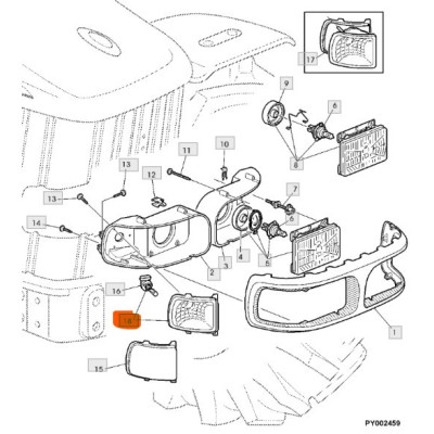 Paire Phares Travail LED John Deere AL172568 AL172569 | Protopled