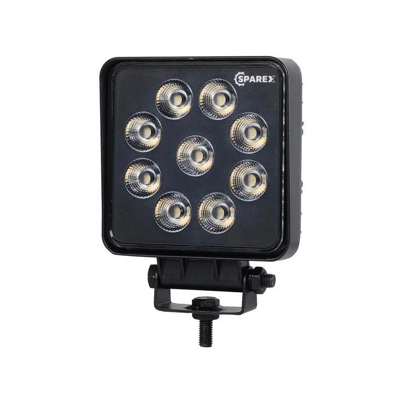 PHARE DE TRAVAIL LED CARRE 3600 LUMENS ECLAIRAGE LARGE 12-40V CLASSE 3