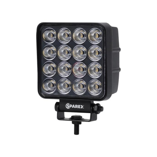 PHARE DE TRAVAIL LED CARRE 6400 LUMENS ECLAIRAGE LARGE 12-40V CLASSE 3