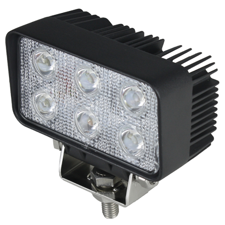 PHARE DE TRAVAIL RECTANGULAIRE 6 LED 1800 LED ECLAIRAGE LONGUE PORTEE