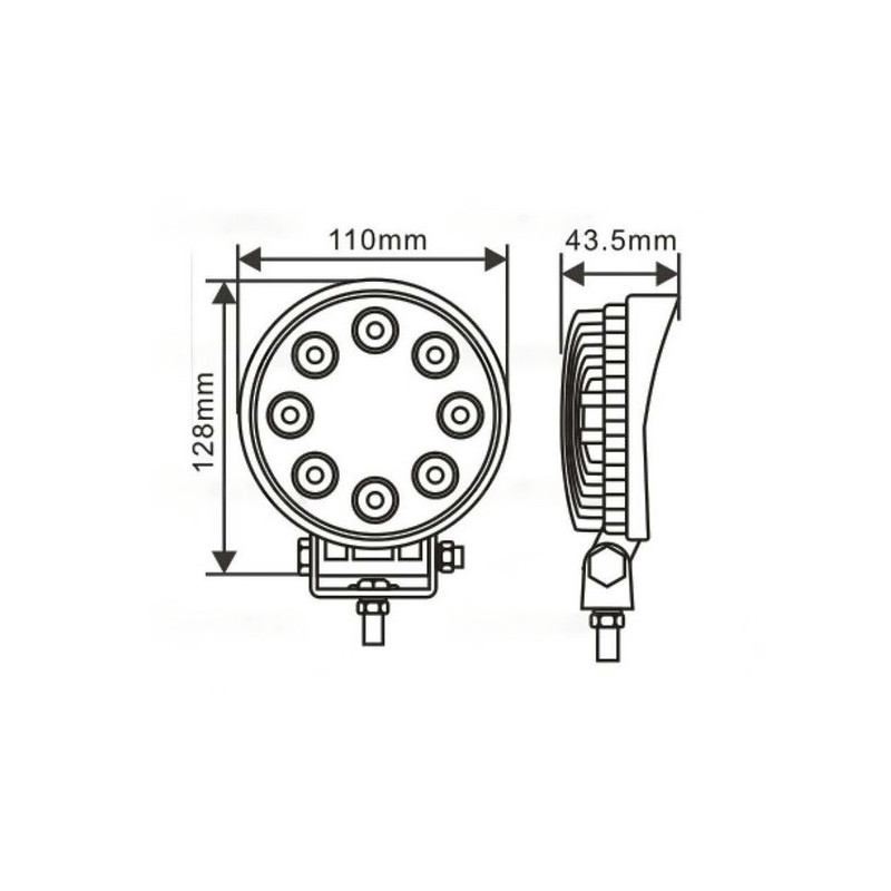 PHARE DE TRAVAIL ROND 1600 LUMENS