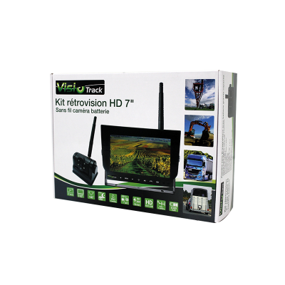 Kit Visiotrack HD 7" Sans Fil Caméra Autonome Batterie 140° Protopled