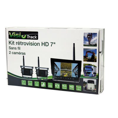 Kit Multivision Visiotrack 7" | 2 Caméras Sans Fil HD 120° | Protopled