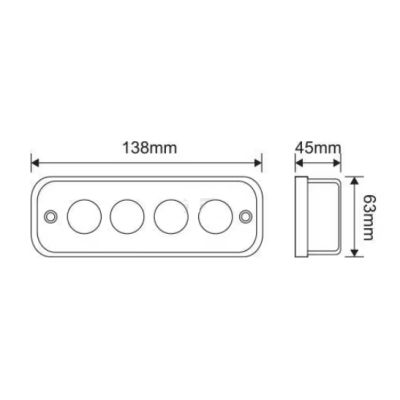 Phare de Travail LED 3500 Lm Adaptable John Deere RE306510 RE577572