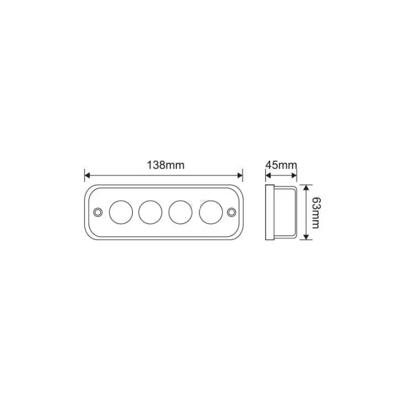 Phare de Travail LED 3500 Lm Adaptable John Deere RE306510 RE577572