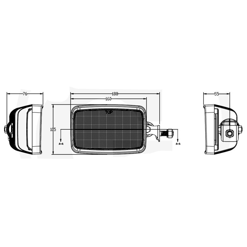 Phare de Travail LED 5800 Lumens | Case IH 275334A1 | New Holland |
