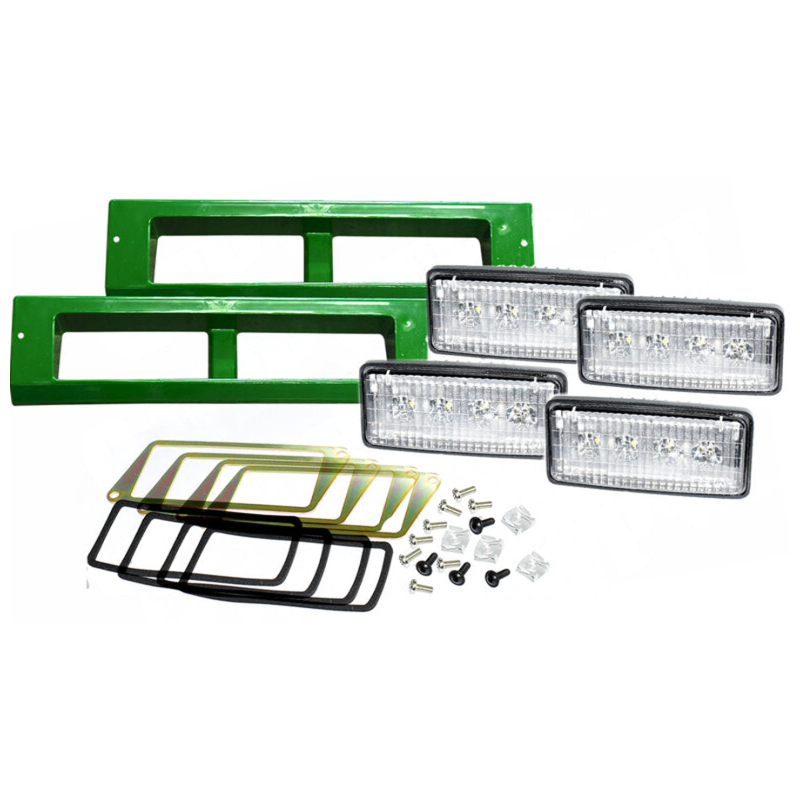 Kit 4 Phares de Travail LED 3500 Lm pour John Deere RE306510
