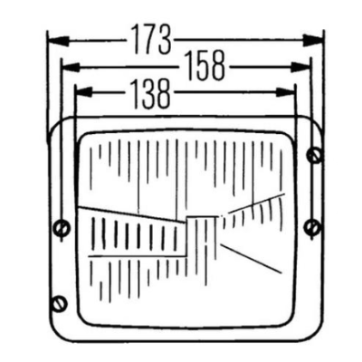 Phare Avant LED Case IH - Réf 3404170R94 3140022R91 Adaptable