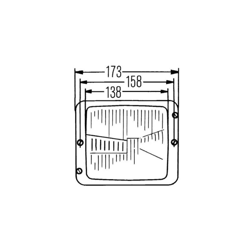 Phare Avant LED Case IH - Réf 3404170R94 3140022R91 Adaptable