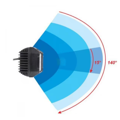 Phare de Travail Rectangle 15 LED - 2850 Lumens - Combo 22.5W