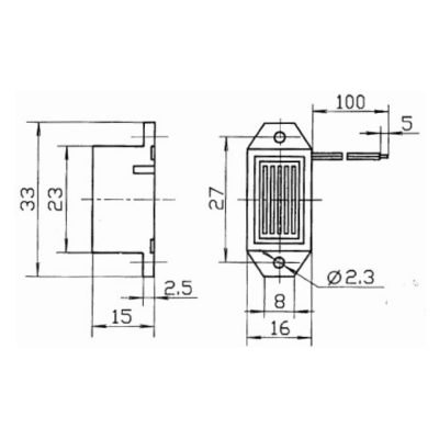 Avertisseur Sonore de Cabine 12V - 68dB - Faible Consommation 15mA