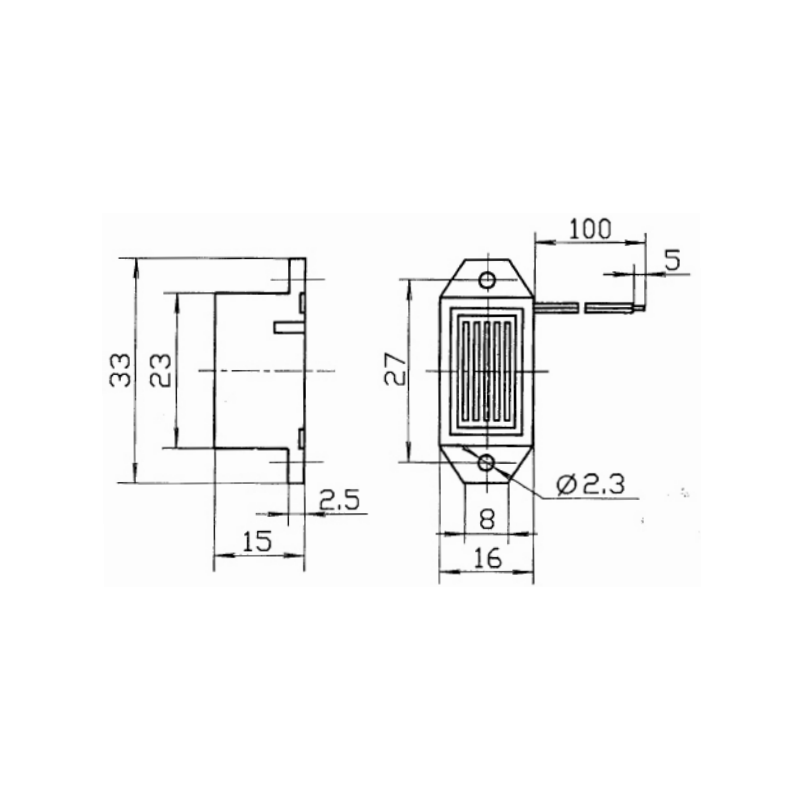 Avertisseur Sonore de Cabine 12V - 68dB - Faible Consommation 15mA