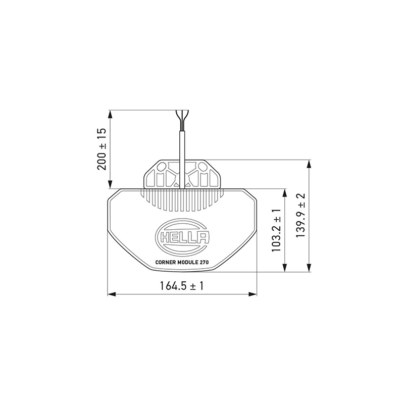 Kit 2 Feux LED Pénétration Orange HELLA Corner 270° 12/24V