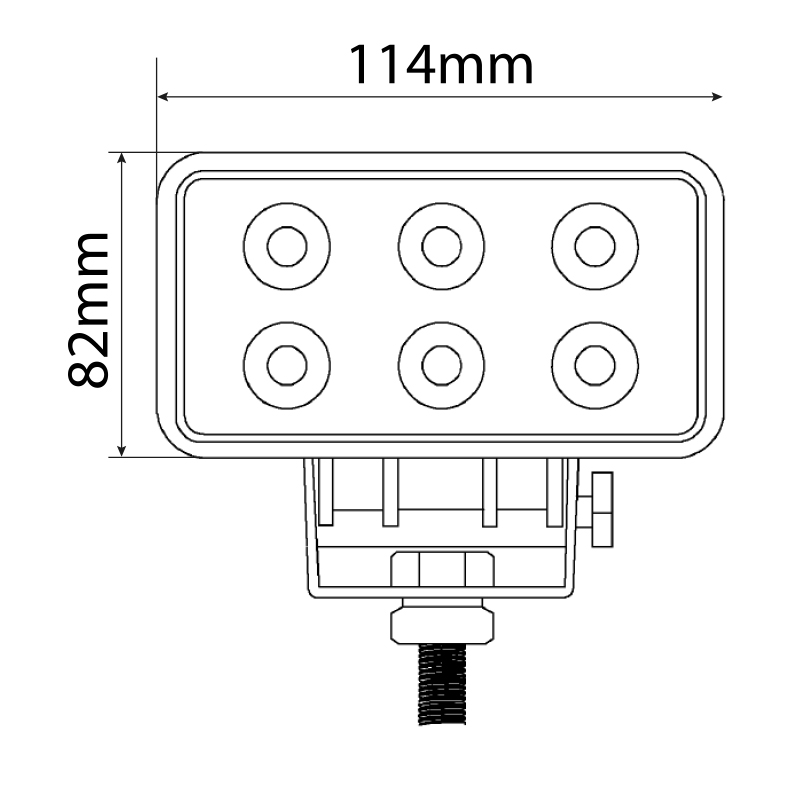 Phare de Travail 6 LED 1800 Lumens | Éclairage Longue Portée