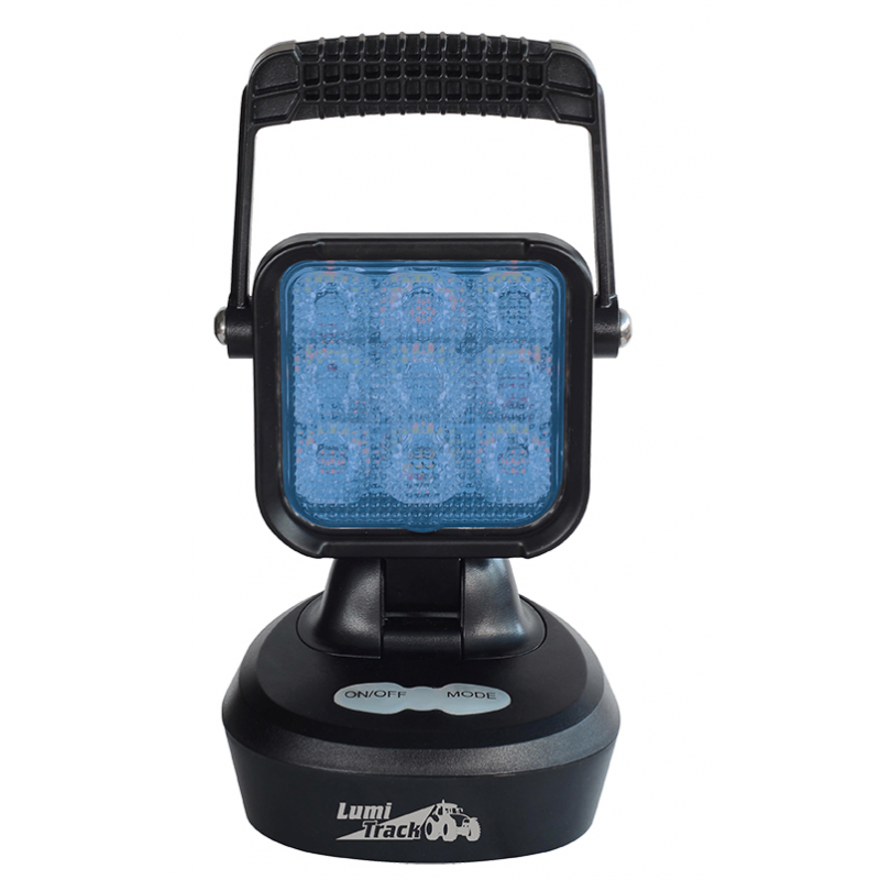 PHARE DE TRAVAIL - AVERTISSEUR 9 LED RECHARGEABLE BLEU- SPECIAL AVICULTURE