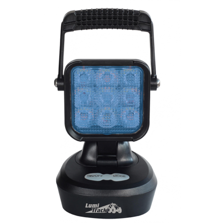 PHARE DE TRAVAIL - AVERTISSEUR 9 LED RECHARGEABLE BLEU- SPECIAL AVICULTURE