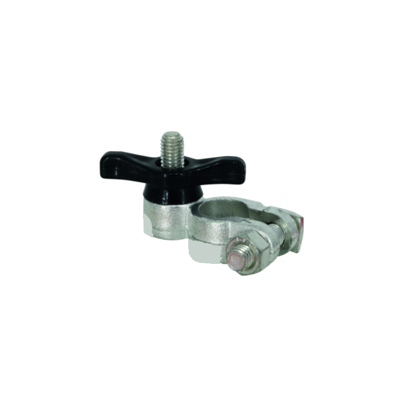 Cosse Batterie Négatif (-) Double Serrage M8 | Renforcée