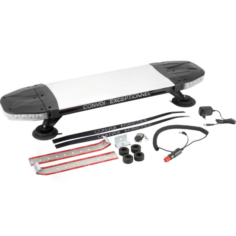 Rampe LED Magnétique Sans Fil R65 - Convoi Agricole & Exceptionnel