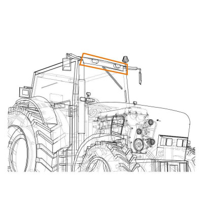 Phare de Travail LED 4620 Lumens Case IH New Holland Steyr 82031073