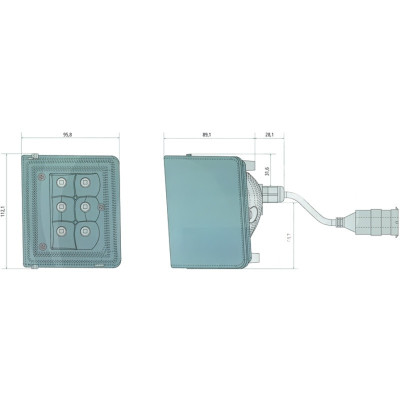 Phare LED Gauche 3000L Adaptable John Deere AL78177 H11 IP69K
