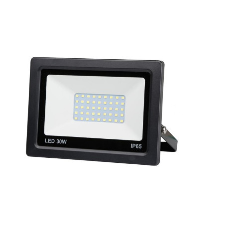 PROJECTEUR LED EXTRA PLAT NOIR 30W 2400 LUMENS