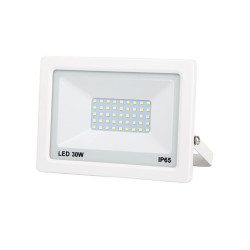 PROJECTEUR LED EXTRA PLAT BLANC 30W 2400 LUMENS