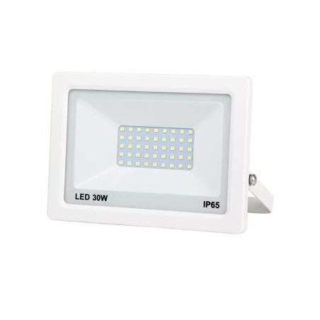 PROJECTEUR LED EXTRA PLAT BLANC 30W 2400 LUMENS