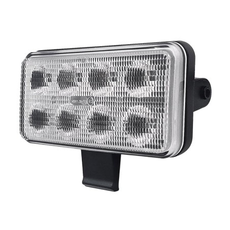 PHARE DE TRAVAIL RECTANGULAIRE 8 LED 3000 LUMENS ADAPTABLE NEW HOLLAND FORD CASE IH ET STEYR