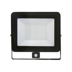 PROJECTEUR LED EXTRA PLAT NOIR AVEC DETECTEUR 200W 16000 LUMENS