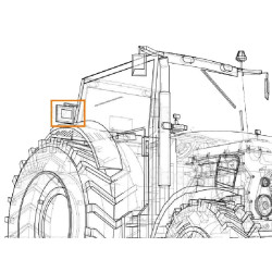 PHARE DE TRAVAIL OVALE A LED 4500 LUMENS ADAPTABLE NEW HOLLAND