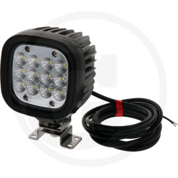 PHARE DE TRAVAIL CARRE 12 LED 4650 LUMENS ADAPTABLE JOHN-DEERE RE259653 FENDT G737900110030