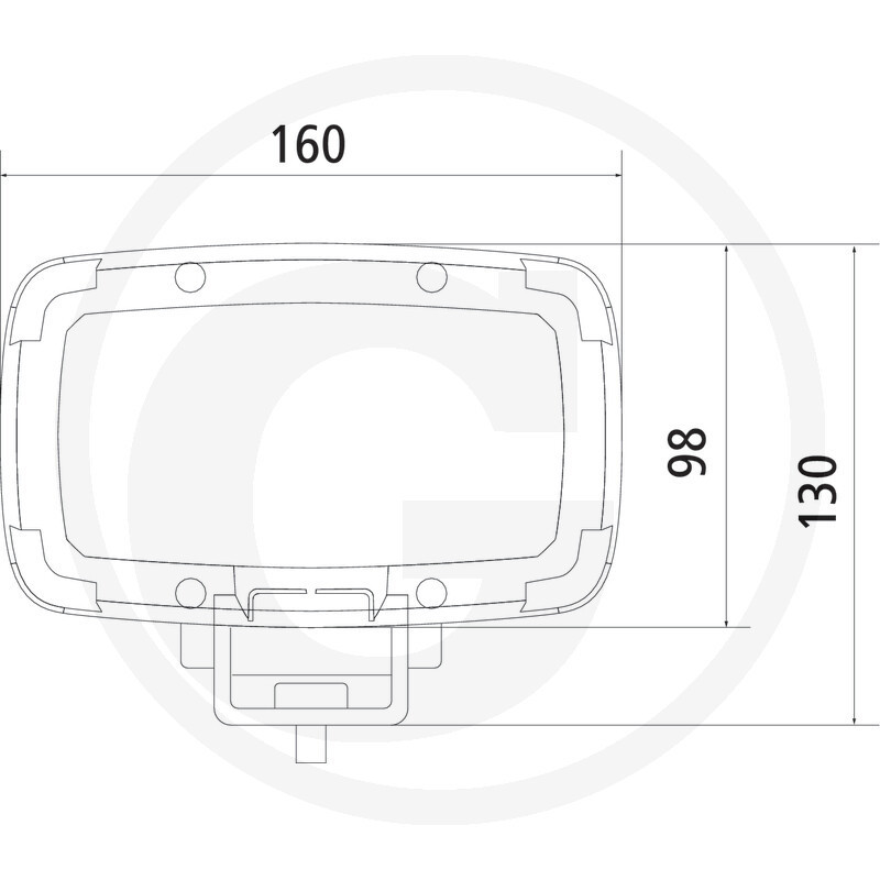 PHARE DE TRAVAIL RECTANGULAIRE 36 LED 6300 LUMENS ADAPTABLE MF FENDT CASE-IH DEUTZ-FAHR SAME LAMBORGHINI HURLIMANN NH