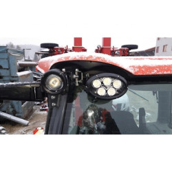 PHARE DE TRAVAIL ROND 2800 LUMENS ECLAIRAGE LONGUE PORTEE ADAPTABLE CASE IH JOHN DEERE