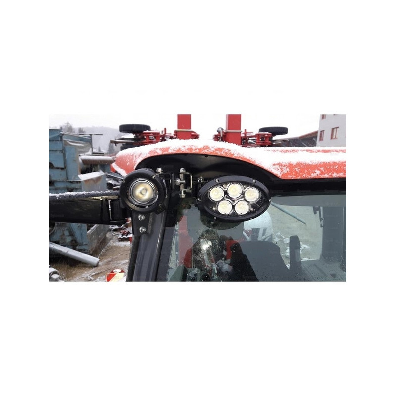 PHARE DE TRAVAIL ROND 2800 LUMENS ECLAIRAGE LONGUE PORTEE ADAPTABLE CASE IH JOHN DEERE