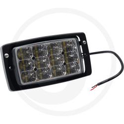 PHARE DE TRAVAIL RECTANGULAIRE 12 LED 3071 LUMENS ADAPTABLE FENDT CASE-IH JOHN-DEERE MASSEY-FERGUSON STEYR CHALLENGER