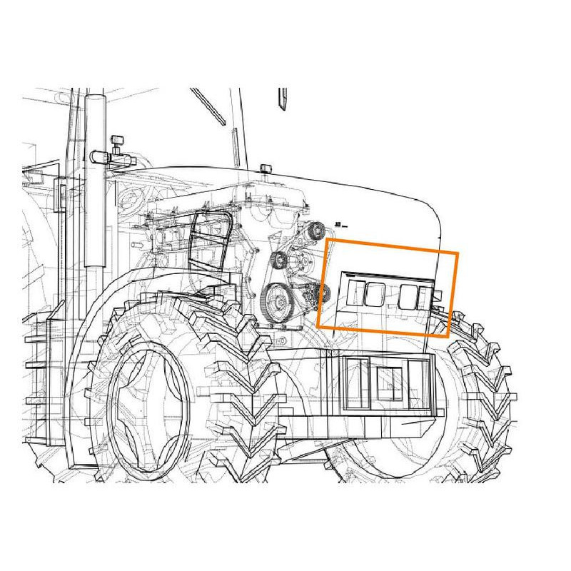 Phare de Calandre LED 2200L Adaptable Fendt H9 IP6K9K Reg 10