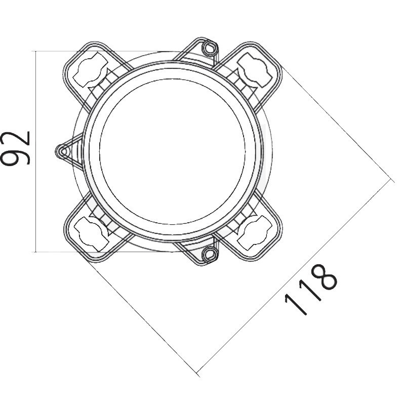 PHARE DE CROISEMENT LED 2000 LUMENS ADAPTABLE FENDT MASSEY FERGUSON NEW HOLLAND STEYR 4352675M3 47056439