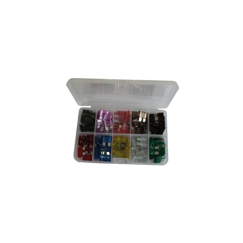 COFFRET ASSORTIMENT DE 100 FUSIBLES ENFICHABLES STANDARD